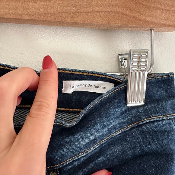 FRAME Le Skinny de Jeanne Jeans Dark Wash 30 - Picture 5 of 11